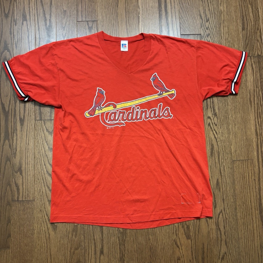 Vintage Russell Athletic T Shirt St Louis Cardinals Baseball 90s USA Made Men XL